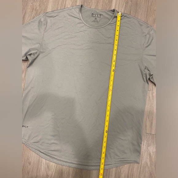 BYLT Shirt Mens XXL 2XL Gray Performance Premium Basics Athletic Tee - Picture 3 of 7
